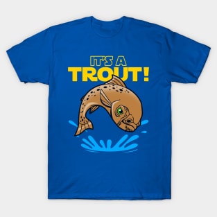 Funny  Sci-fi Alien Trout Fish Cartoon Aquarium Lovers Funny Quote Meme T-Shirt